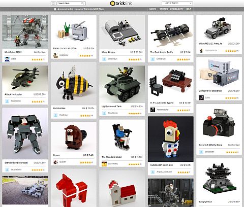 LEGO BrickLink MOC Shop Products