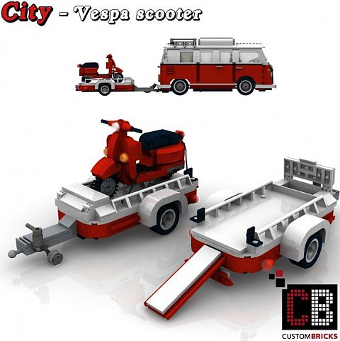 Custom LEGO VW Camper Trailer