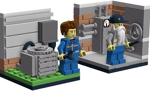 LEGO Blue Collar Workers Details