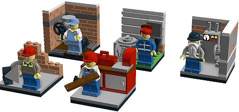 LEGO Blue Collar Workers