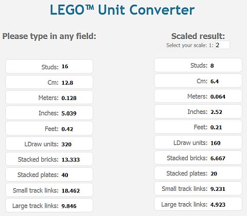 LEGO Unit Converter by Sariel
