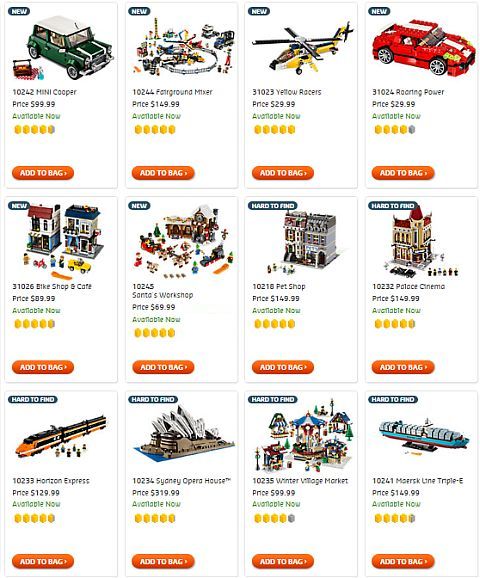 Shop LEGO Creator Sets
