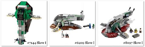 LEGO Slave 1 Versions