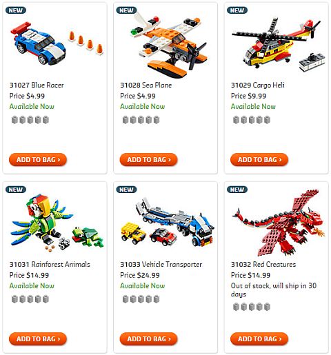 Shop LEGO Creator 2015 Sets