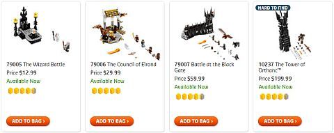 Shop LEGO Lord of the Rings