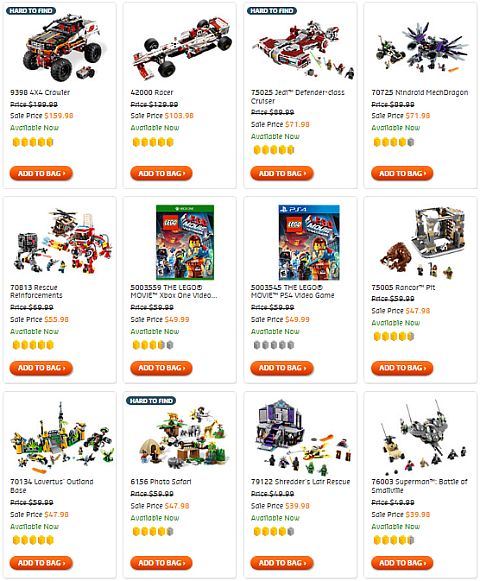 Shop LEGO On Sale