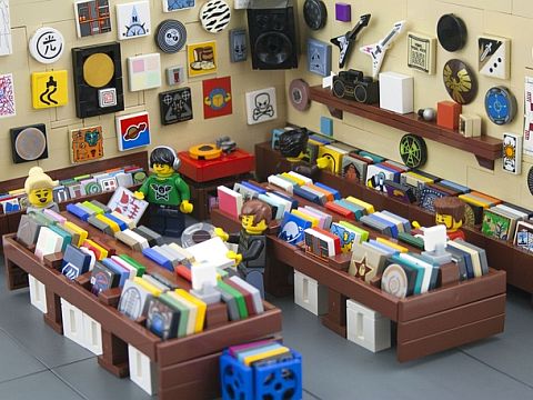 LEGO Ideas Record Store by RyanHowerter