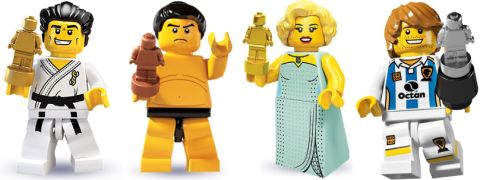 LEGO MicroFigures Size Comparison