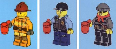 LEGO Minifigs with Cups