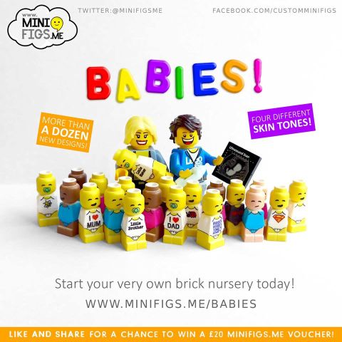 Custom LEGO Minifigs by Minifigs.Me Babies
