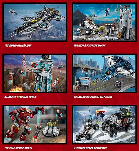 LEGO Super Heroes Age of Ultron Sets