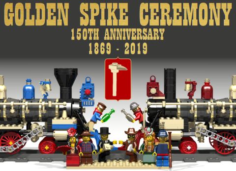 LEGO Train Golden Spike Ceremony Anniversary Edition