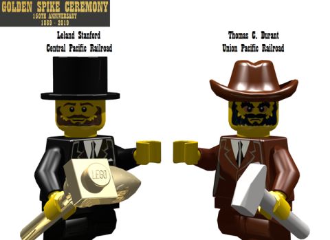 LEGO Train Golden Spike Ceremony Details