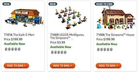 Shop LEGO Simpsons Sets
