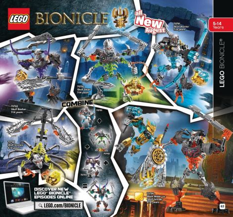 2015 LEGO Summer Catalog Bionicle