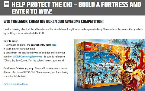 The Ultimate Battle for Chima Contest Details