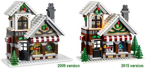 #10249 LEGO Winter Village Toy Shop vs. #10199 LEGO Winter Village Toy Shop