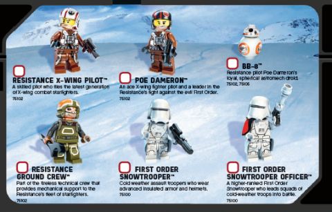 LEGO Star Wars The Force Awakens - LEGO Club Magazine Minifigs