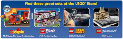 LEGO Store Calendar October 2015 New Sets