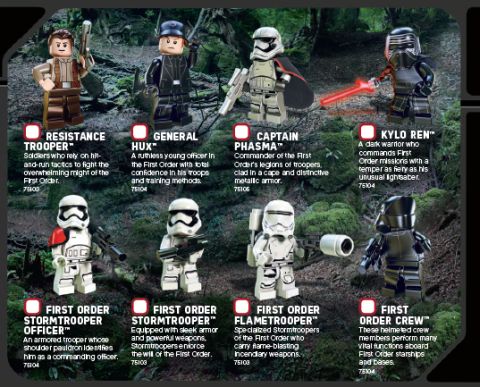 LEGo Star Wars The Force Awakens - LEGO Club Magazine Minifigures