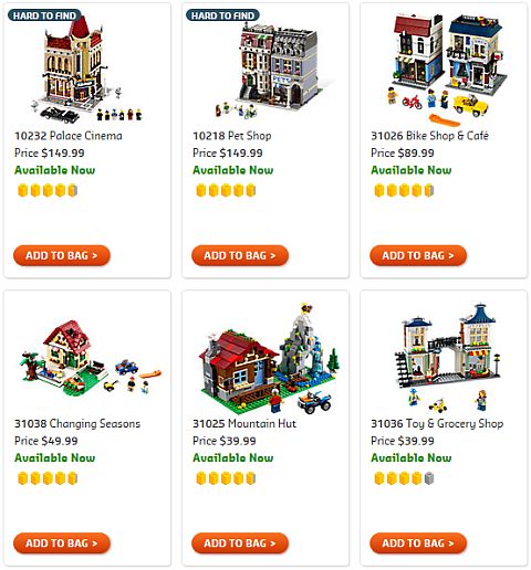 Shop LEGO Creator Buildings