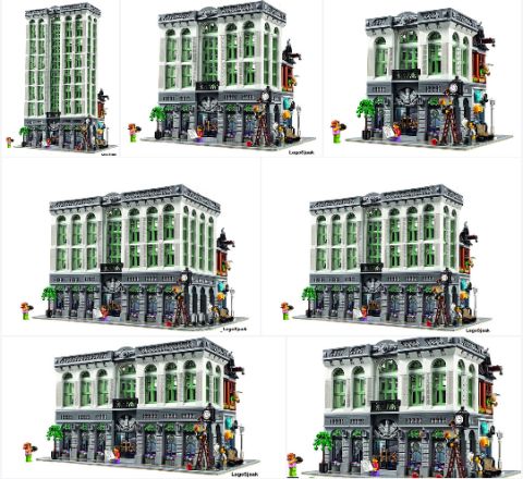 LEGO Modular Brick Bank Variations