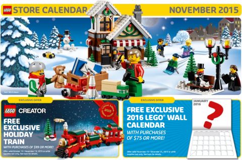 LEGO Store Calendar - November 2015