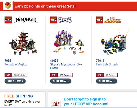 Shop LEGO October Offers
