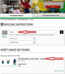 Where to find LEGO Dimensions instructions