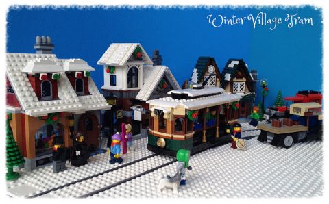LEGO Winter Village Tram by Miro 2