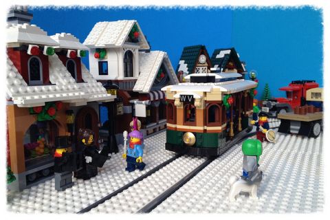 LEGO Winter Village Tram by Miro 9
