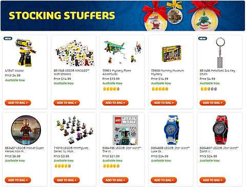 Shop LEGO Holiday Gift Shop Stocking Stuffers