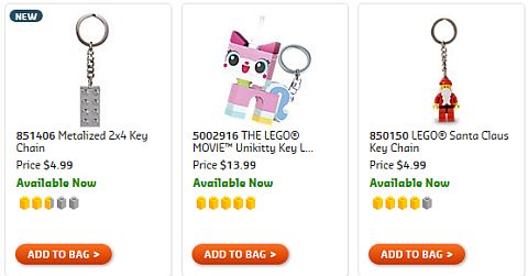 Shop LEGO Keychains