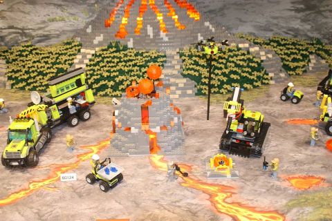 2016 German Toy Fair LEGO City Volcano - Photo by PromoBricks