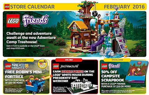 LEGO Calendar 2016 February