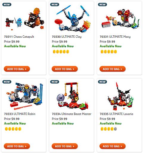Shop LEGO Nexo Knights Packs