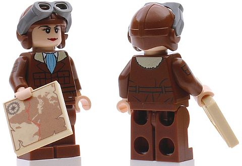 Custom LEGO Minifigs by Minifigures.com Amelia Earhart