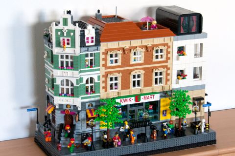 LEGO Modular Kwik-E-Mart 1 by cimddwc