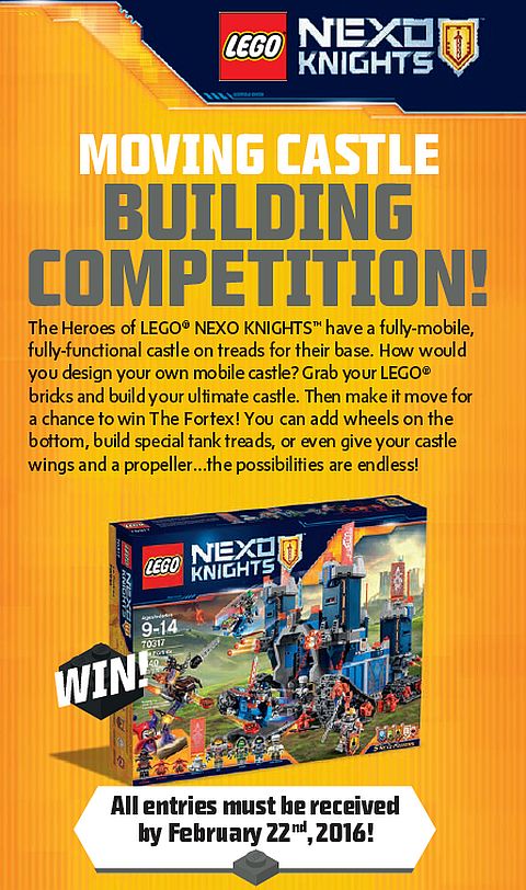 LEGO Nexo Knights Contest Details