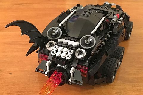 The LEGO Movie Batmobile Back by Warvanov