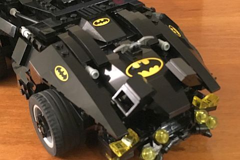 The LEGO Movie Batmobile Front by Warvanov