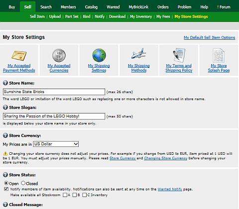 Starting out to sell LEGO on BrickLink