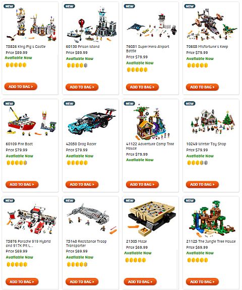 Shop New LEGO Sets