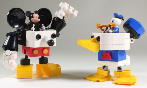 LEGO Disney Minifigures MOC Donald and Mickey