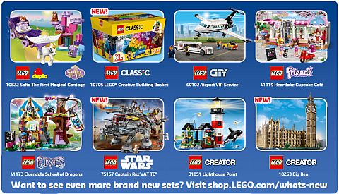 LEGO Store Calendar July 2016 Back