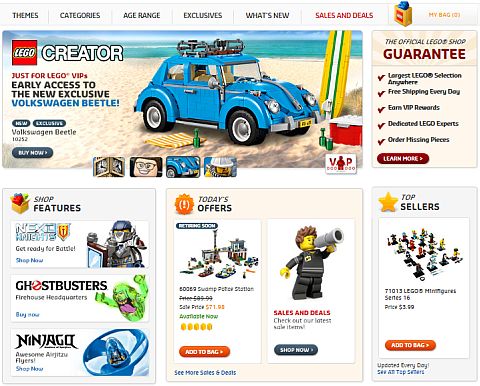 Online LEGO Shop Current Site