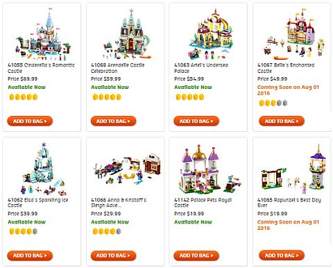 Shop LEGO Disney Princess Summer