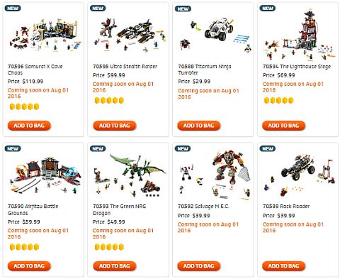 Shop LEGO Ninjago Fall Sets