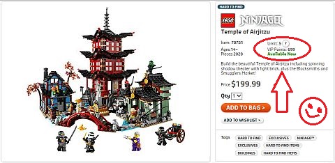 Shop LEGO Ninjago Temple of Airjitzu Triple VIP Points