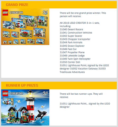 LEGO Contest LEGO Creator 2